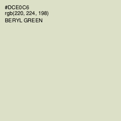 #DCE0C6 - Beryl Green Color Image